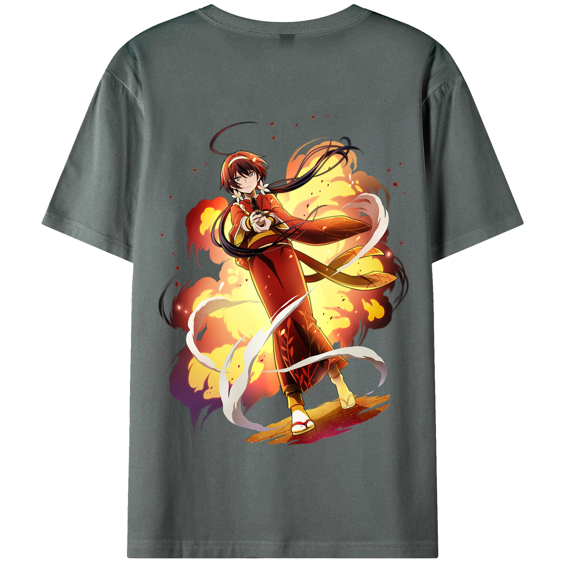 （画像用） 文豪ストレイドッグス Bungo Stray Dogs 綿100％半袖Tシャツ（背面プリント）